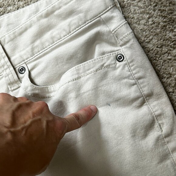 Liz Claiborne Audra Beige Khaki Cropped Trousers Capri Pants Women's 14 1647 - Picture 3 of 6